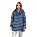 Canadian giubbotto lungo da donna con cappuccio Teslin recycled CN.G224204WRE/DKDEN blu denim