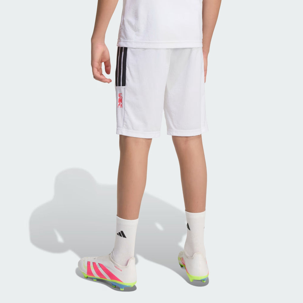 Adidas Pantaloncino Allenamento Junior Lamine Yamal KD6434 - Bianco Bambino