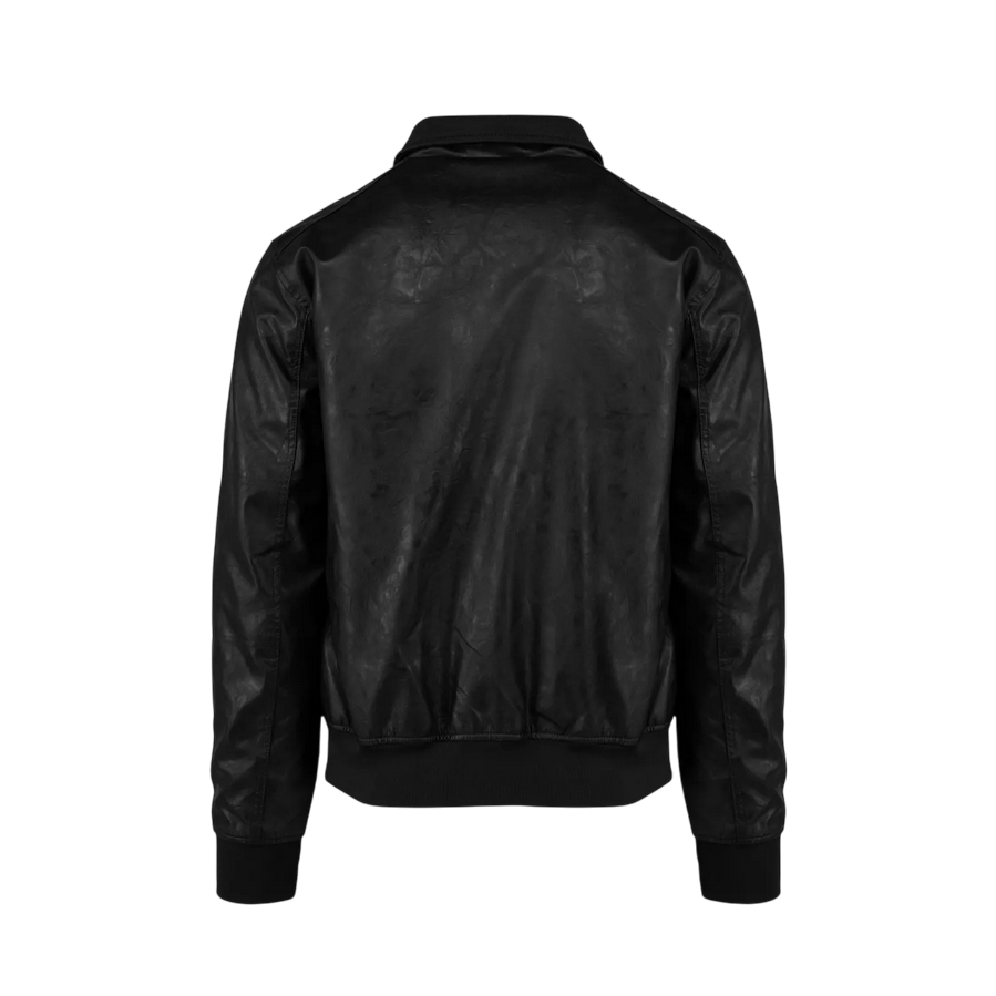 Censured Giacca Bomber Uomo JMPHAM PSV3 90 Nero Ecopelle | Giubbotto Urban Streetwear Collo Alto