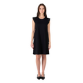 Censured Abito Corto Donna con Maniche Voulant AWC273TJSGE 90 Nero