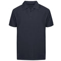 Censured polo manica corta da uomo in cotone jersey senza bottoni TM6402TJSSG 205 blu