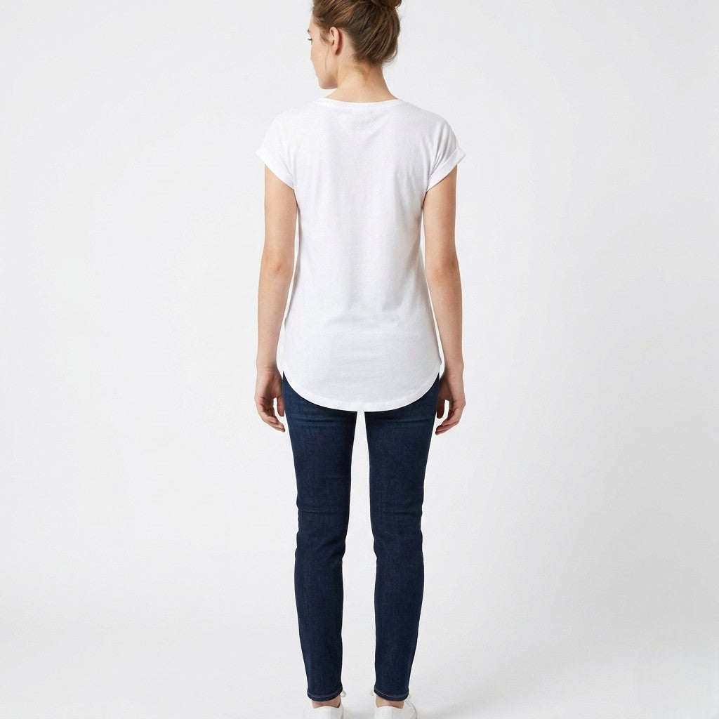 Censured T-shirt Donna Cotone Off White - TWC821 JLU6 01