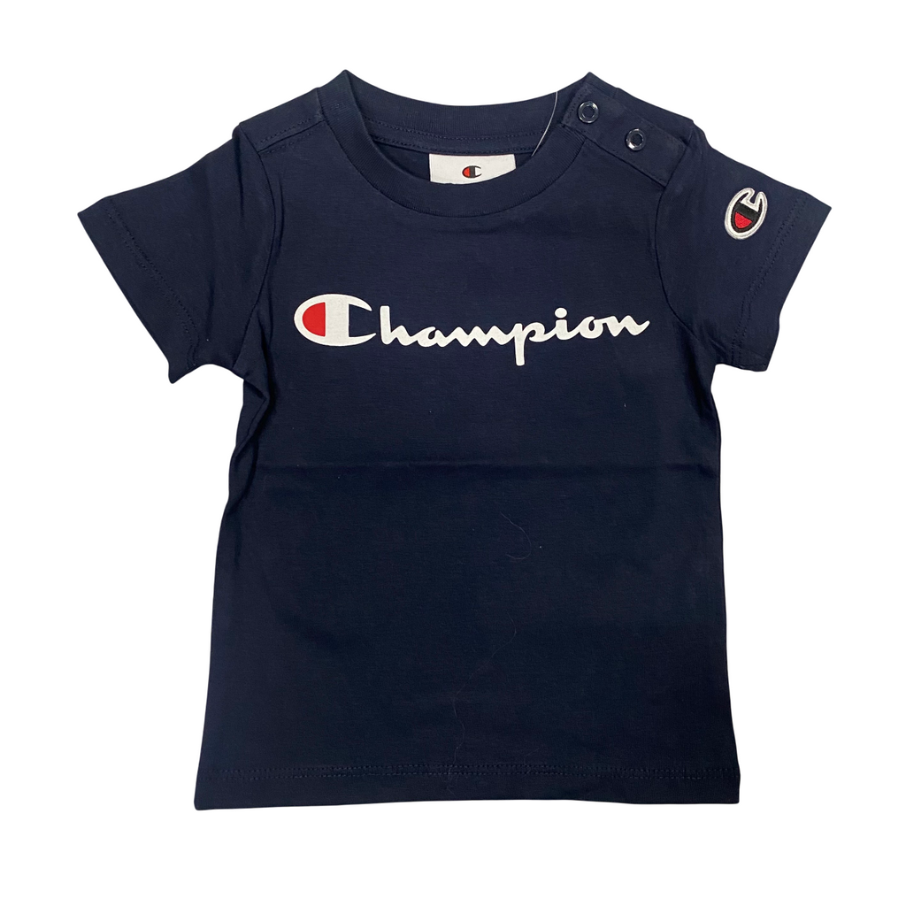 Champion 3 magliette manica corta da bambino 306900 BS501 blu-bianco-verde