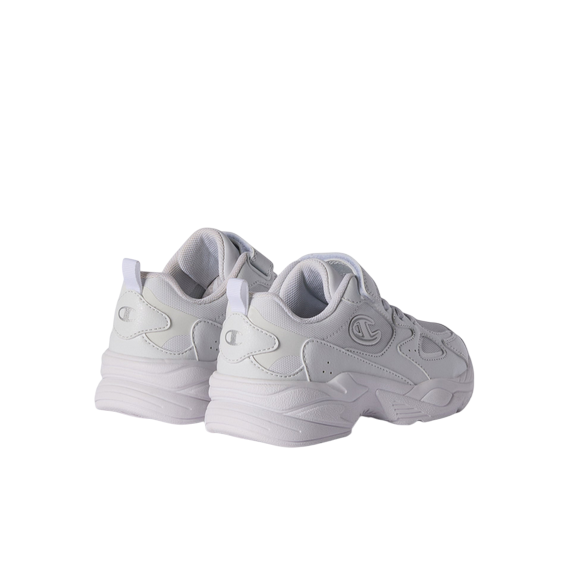 Champion Countess PU Low S33263-WW015 Bianco | Sneakers bambina comfort velcro scuola