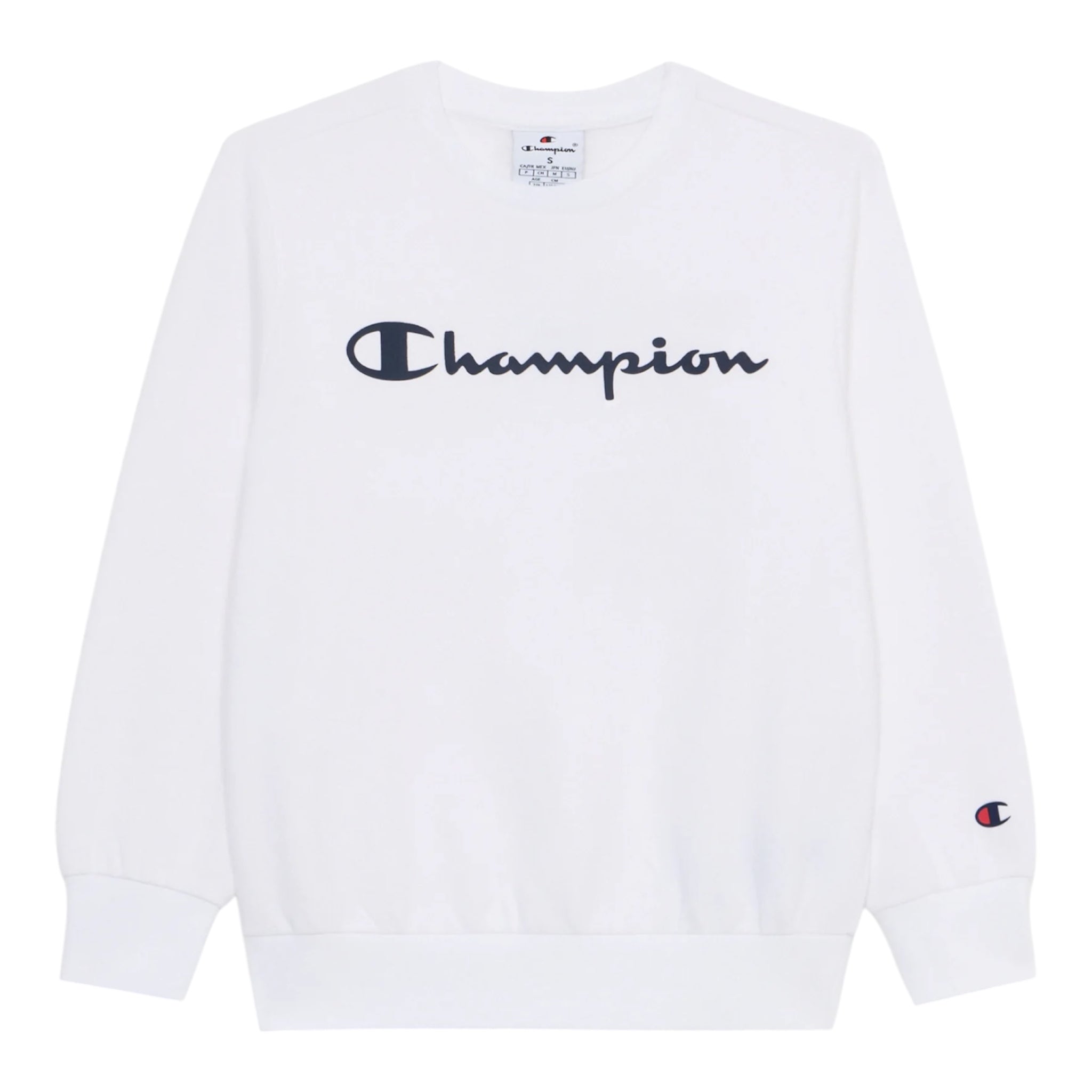 Champion Felpa Junior 307359 WW001 Bianco