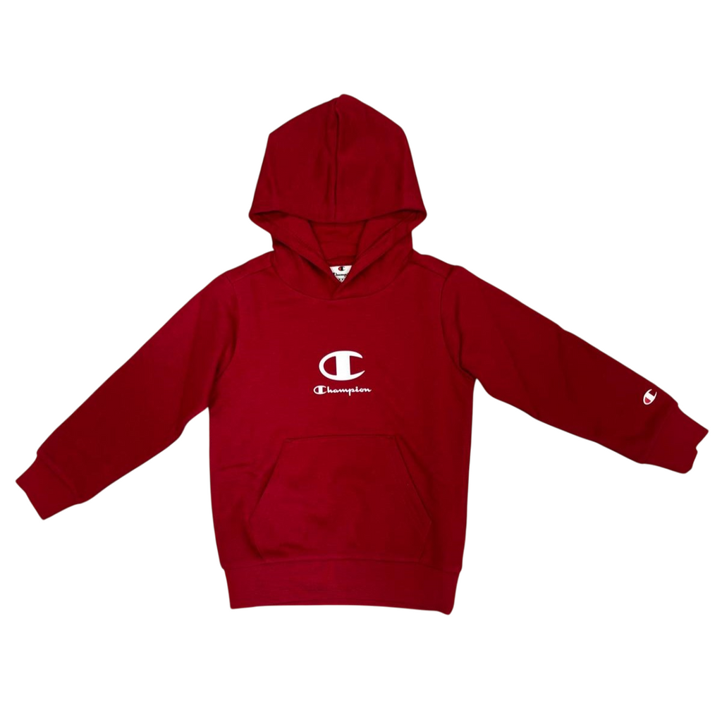 Champion felpa junior con cappuccio 307395 RS008 rosso
