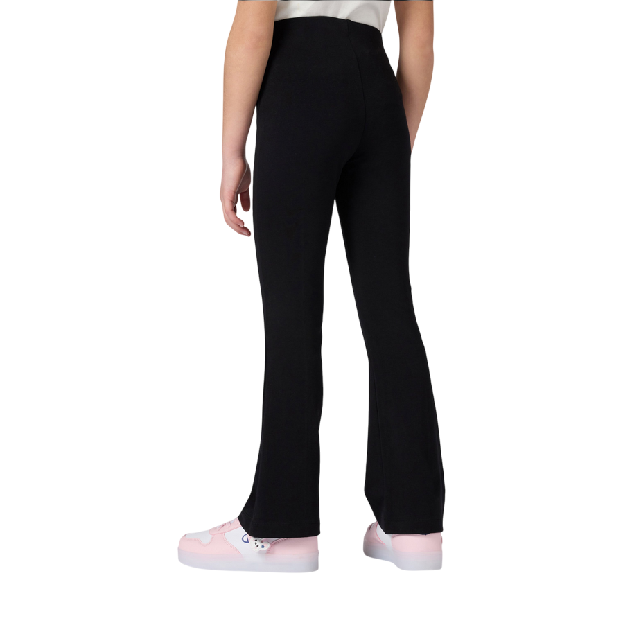 Champion Leggings Fitted Flare Bambina 405215 KK001 Nero - Comfort & Stile con Logo Iconico