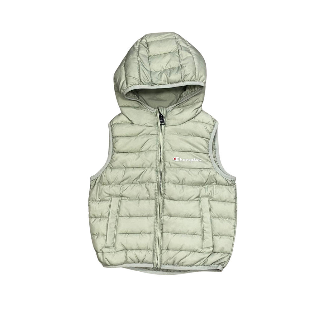 Champion giubbino smanicato junior con cappuccio 307134_GS129 salvia