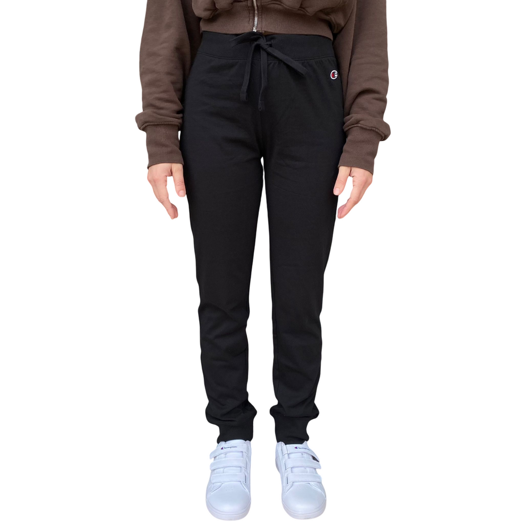 Champion pantalone sportivo da donna con polsino 118095 KK001 nero
