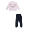 Champion tuta sportiva da ragazza con felpa girocollo 405044 VS057 orchidea-blu