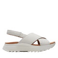 Clarks sandalo da donna Dash Lite Wish 171949 4 bianco sporco