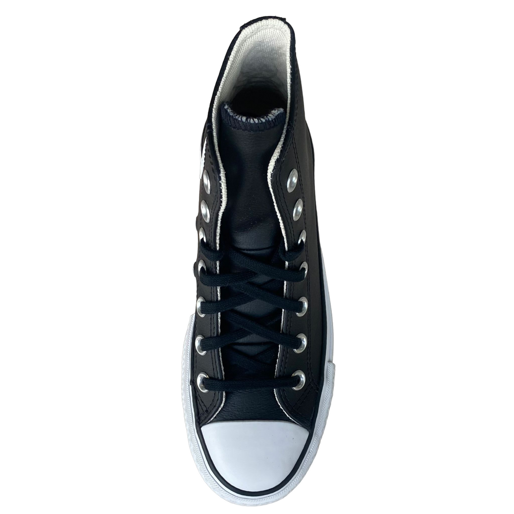 Converse All Star Chuck Taylor Donna in Pelle 561675C | Sneakers alte nere