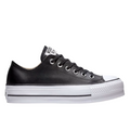 Converse All Star Chuck Taylor Donna Pelle 561681C | Sneakers Platform nera