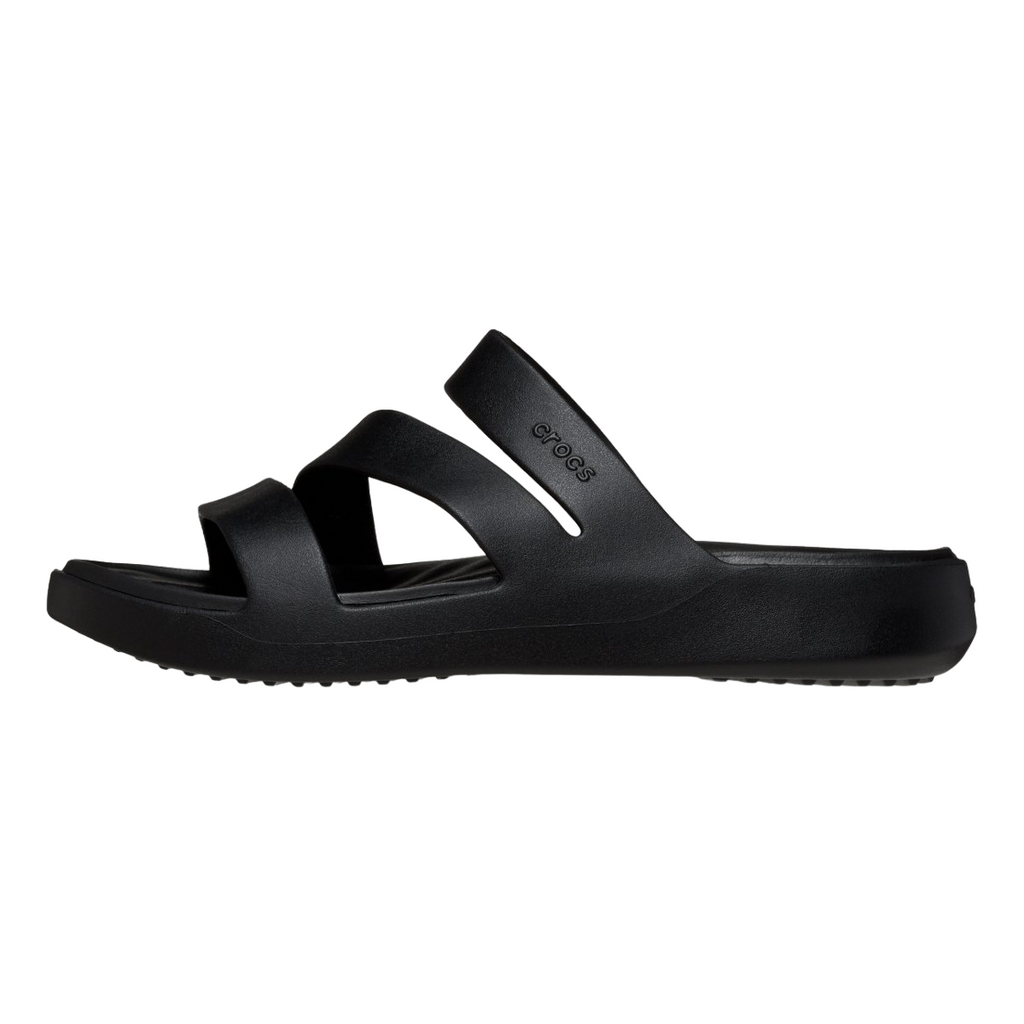 Crocs ciabatta sandalo Fuga Strappy da donna 209587-001 nero