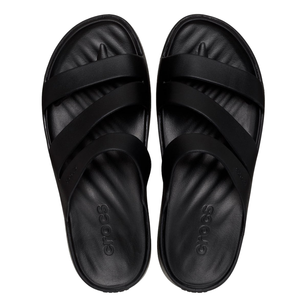 Crocs ciabatta sandalo Fuga Strappy da donna 209587-001 nero