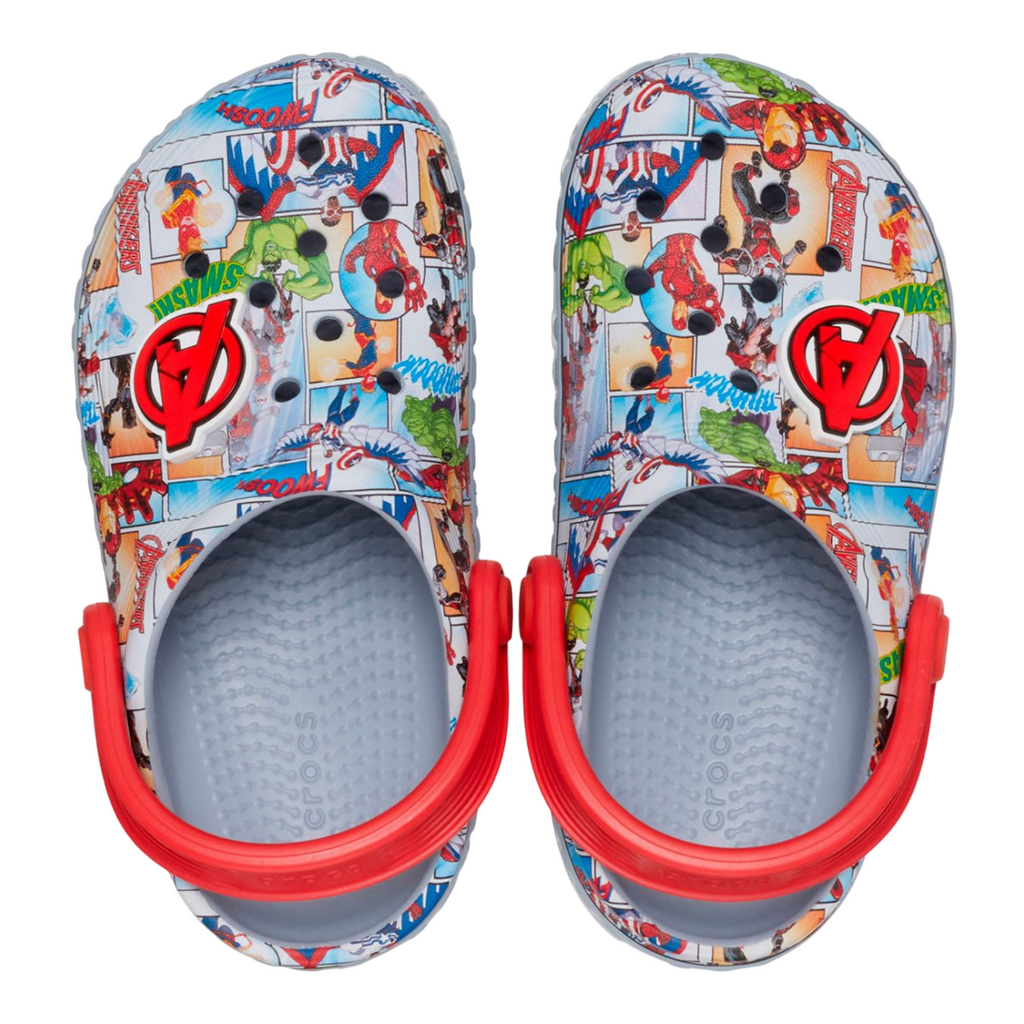 Crocs ciabatta sabot da bambino Avengers Off Court 209945-0ID blu-grigio