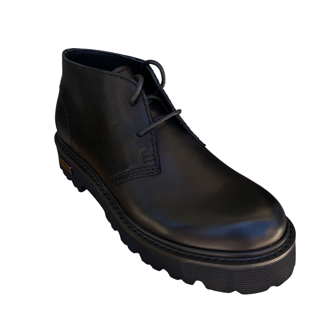 Cult Slash CLM454800 Scarpa Mid Pelle Spazzolata Nera Uomo