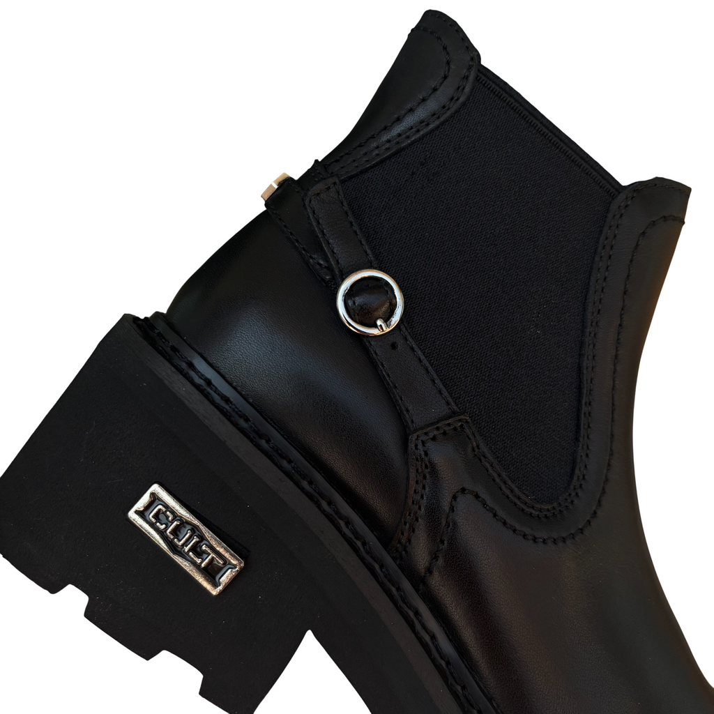Cult Stivale Donna Grace Beatle Leather Nero CLW456300