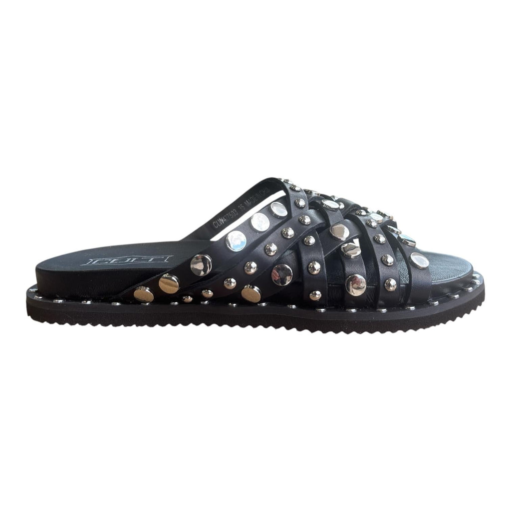 Cult Sandalo Basso Donna Nero Borchie Roshelle 4275 - CLW427503