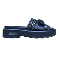 Cult Sandalo Flat Donna Nero Pelle Intrecciata Fiocco - ZIGGY 4288