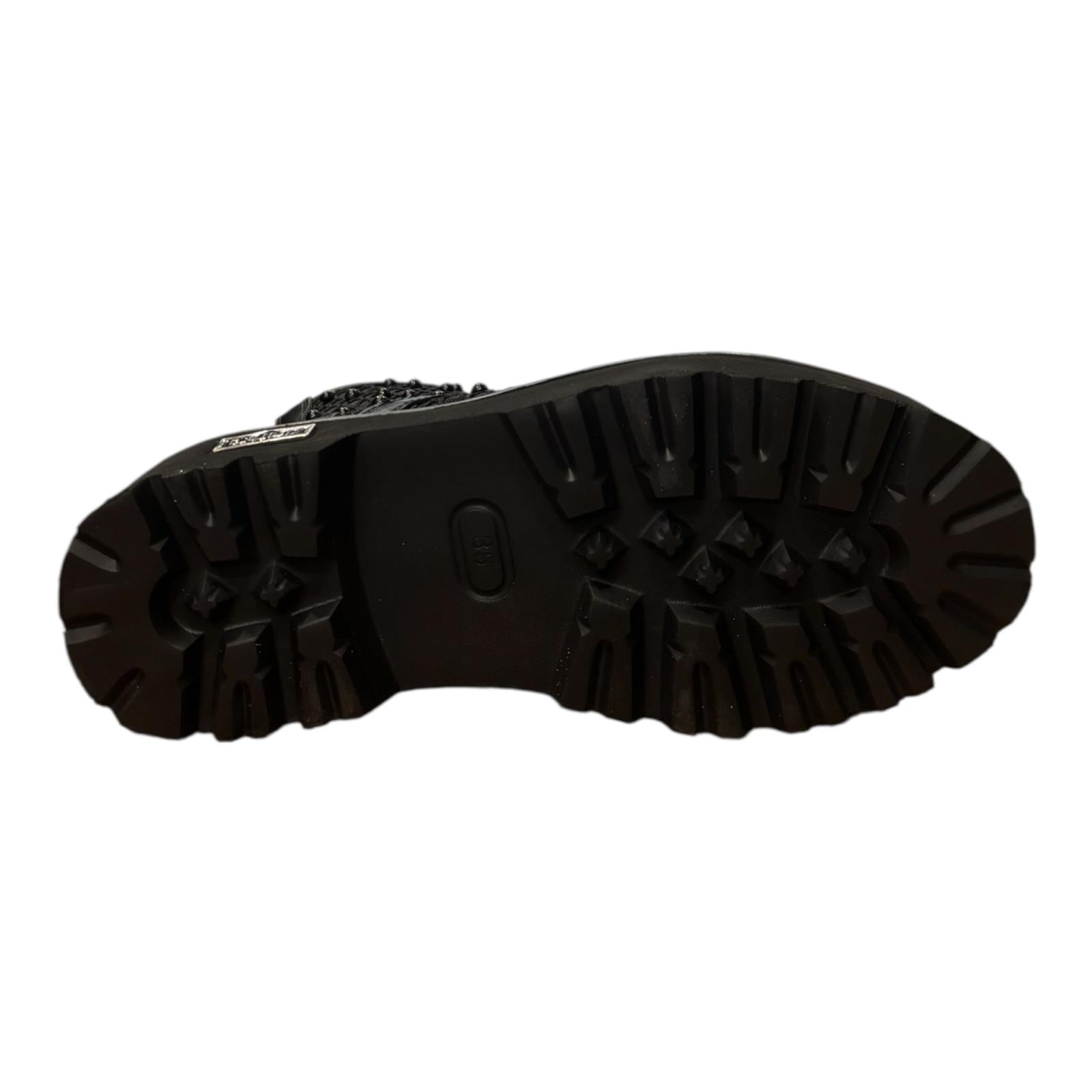 Cult Stivale Donna Pelle Rete Perle CLW469600 Nero PE26