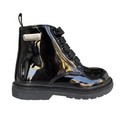 Cult scarpa anfibio da bambina T-131 nero lucido