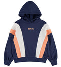Levi's Felpa con cappuccio da bambina Colorblock Hoddy 4ED498-B4M blu