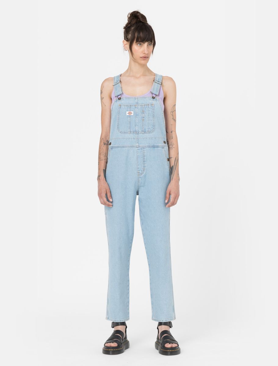 Dickies Salopette da donna Classic Denim Bib DK0A4XYCC151 blu vintage