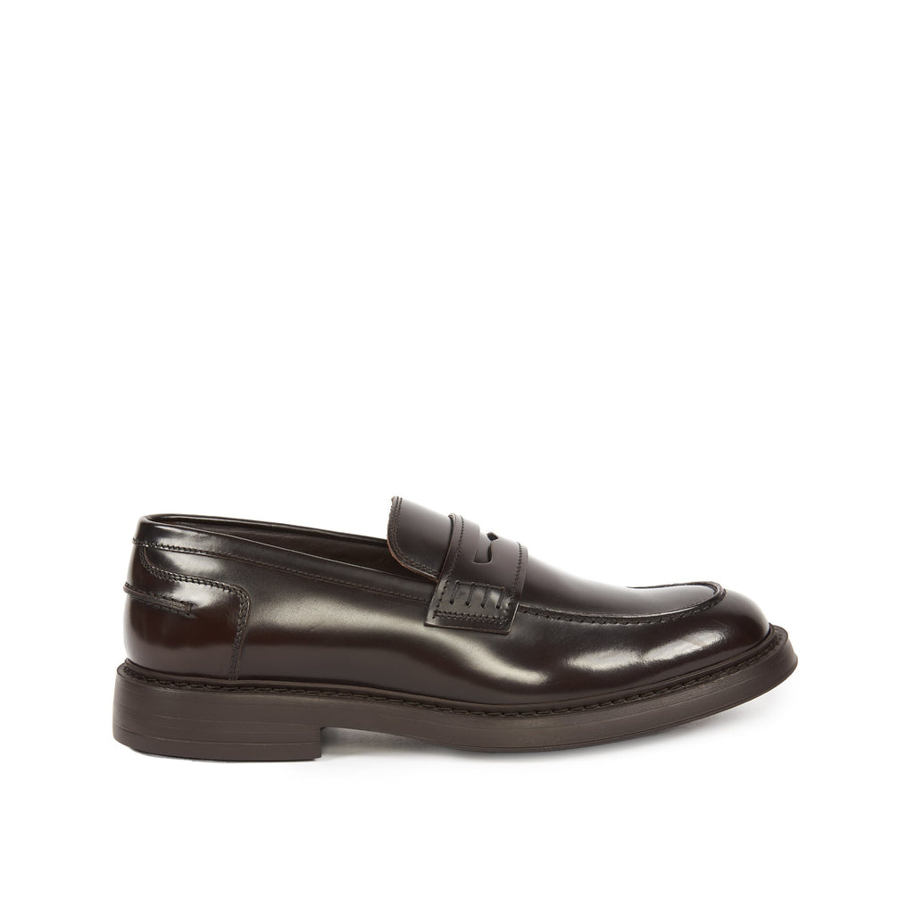 MOCASSINO MARRONE CON BENDINA