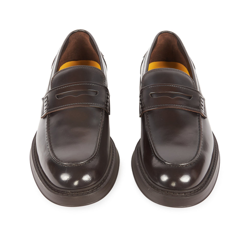 MOCASSINO MARRONE CON BENDINA