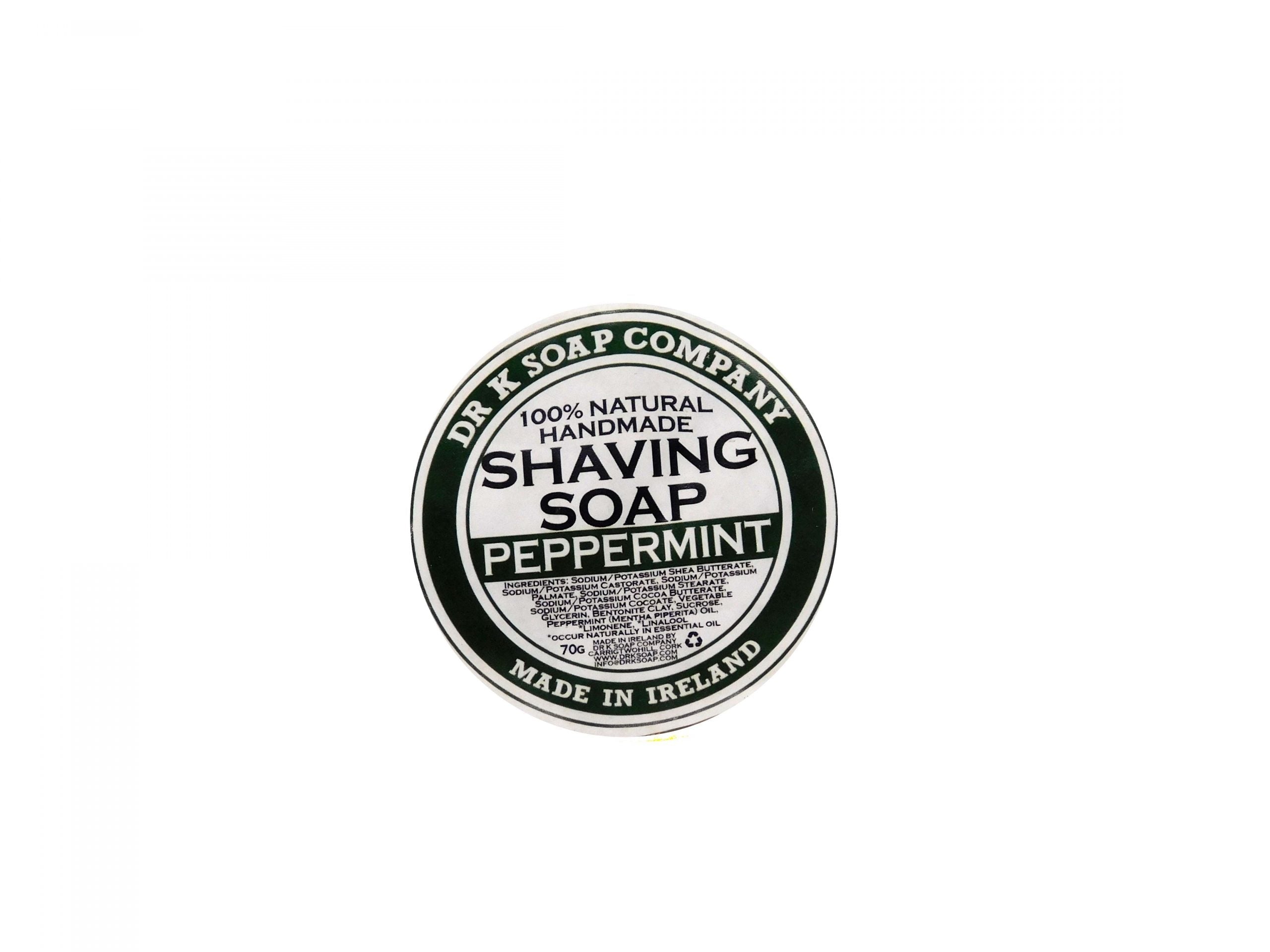 Dr K Soap Shaving Soap Sapone Da Barba Peppermint Duro 70 gr