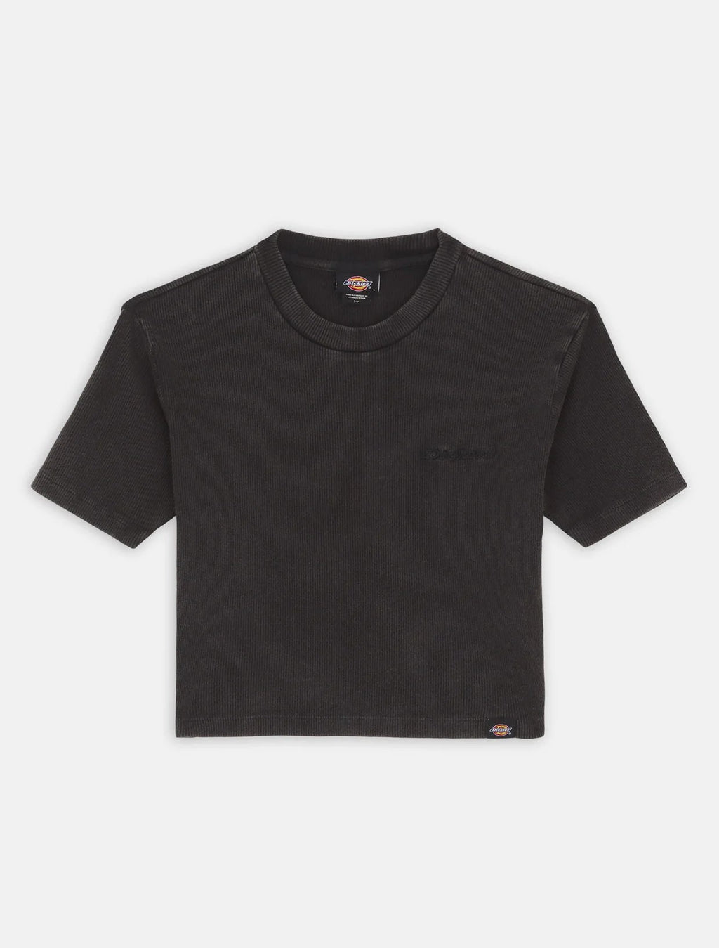 Dickies T-shirt a Costine da Donna Plentywood DK0A866FBLK1 Nero