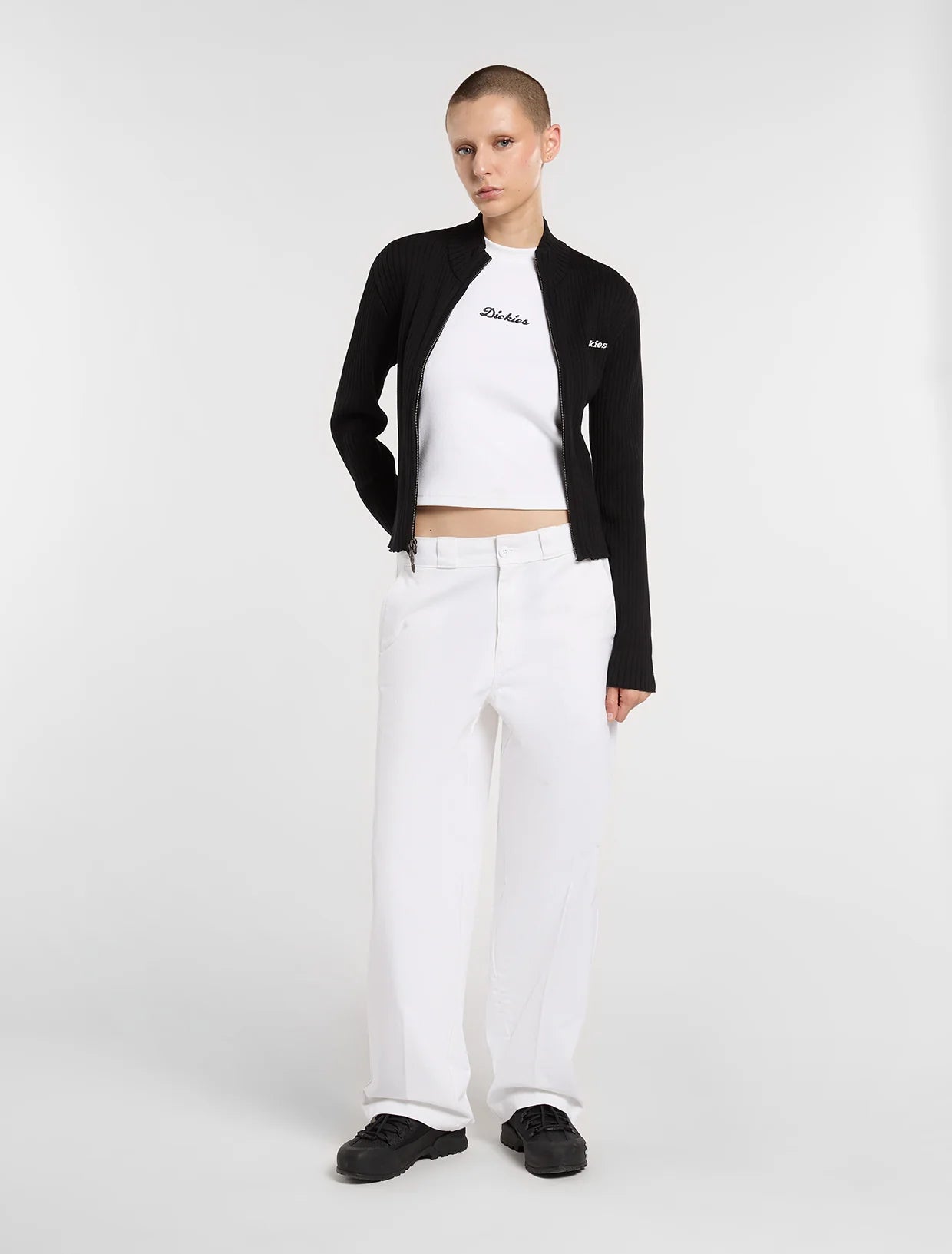 Dickies T-shirt Donna Wellsville DK0A88JT0WH1 Bianca – Cotone 275 g/m²