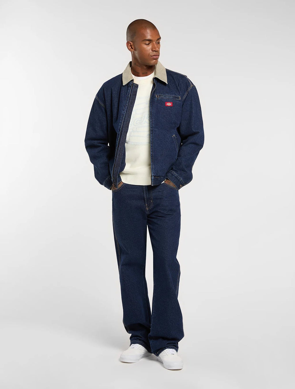 Dickies Giubbino in Jeans da Uomo Painter DK0A88EG0DD1 Blu