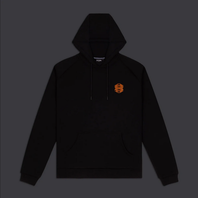 Dolly Noire Felpa Cappuccio Corporate 01 Hoodie SW363-SA-01 Black Orange