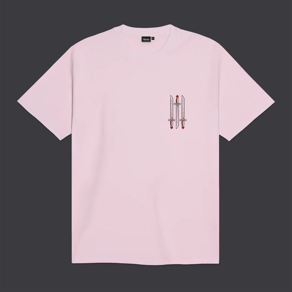 Dolly Noire T-shirt Asso di Spade Outline Rosa Marshmallow - TS1132-TT-03