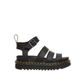 Dr. Martens sandalo da donna in pelle con cinturino Blaire 24235001 nero hydro