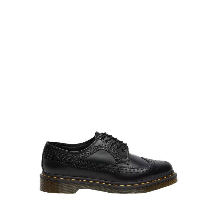 Dr. Martens 3989 Brogue Nero - Scarpa Elegante Pelle Smooth Unisex