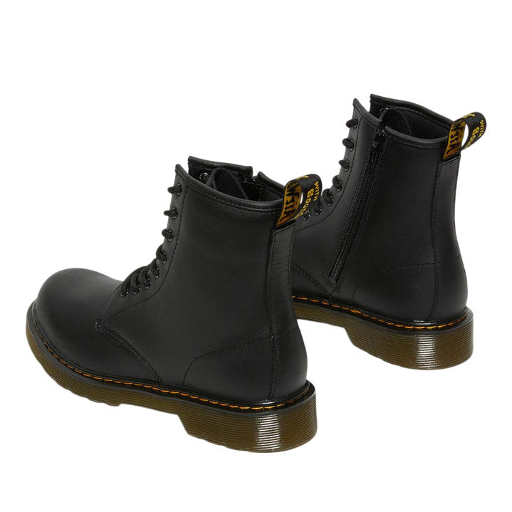Dr. Martens 1460 Y Junior Black – Anfibio con Zip Laterale | Pelle Softy, Comfort e Stile Iconico