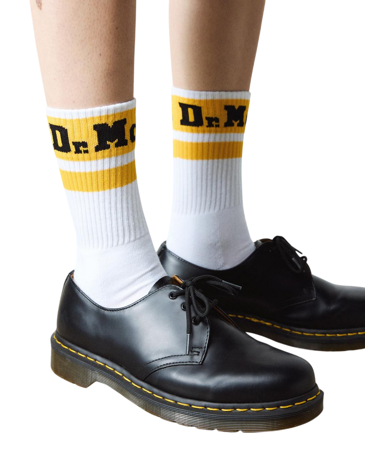 Dr. Martens Calzino Athletic Logo AC681103 Bianco – Comfort Iconico