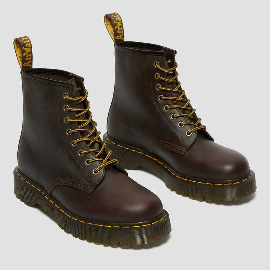 Dr. Martens Anfibio 1460 Bex Uomo Marrone Scuro Dark Brown - 27894201