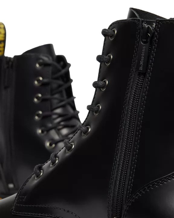 Dr. Martens Stivali Donna Jadon Platform Neri Zeppa 9cm - 15265001