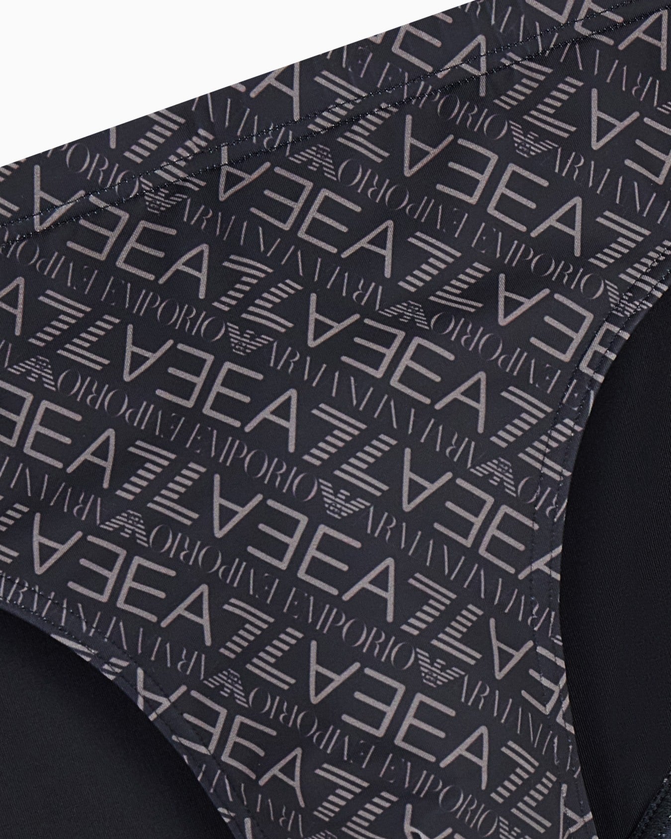 EA7 Emporio Armani Costume Slip Uomo Graphic Series Monogram Nero - 7M000501 AF21249 MC429