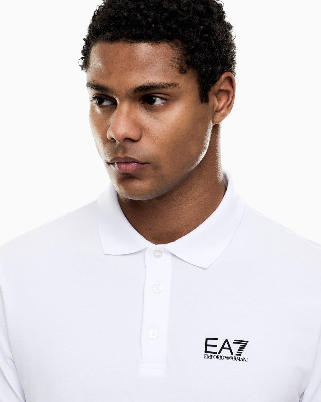 EA7 Emporio Armani Polo Uomo Bianca Core Identity 8NPF14 PJVQZ 1100