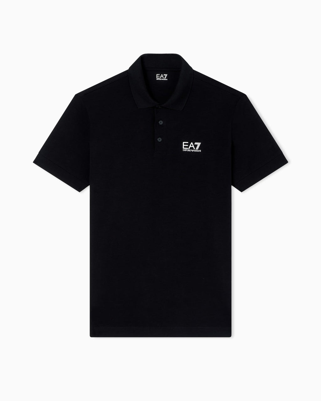 EA7 Emporio Armani Polo da uomo Core Identity in cotone stretch 8NPF14 PJVQZ 1200 nero