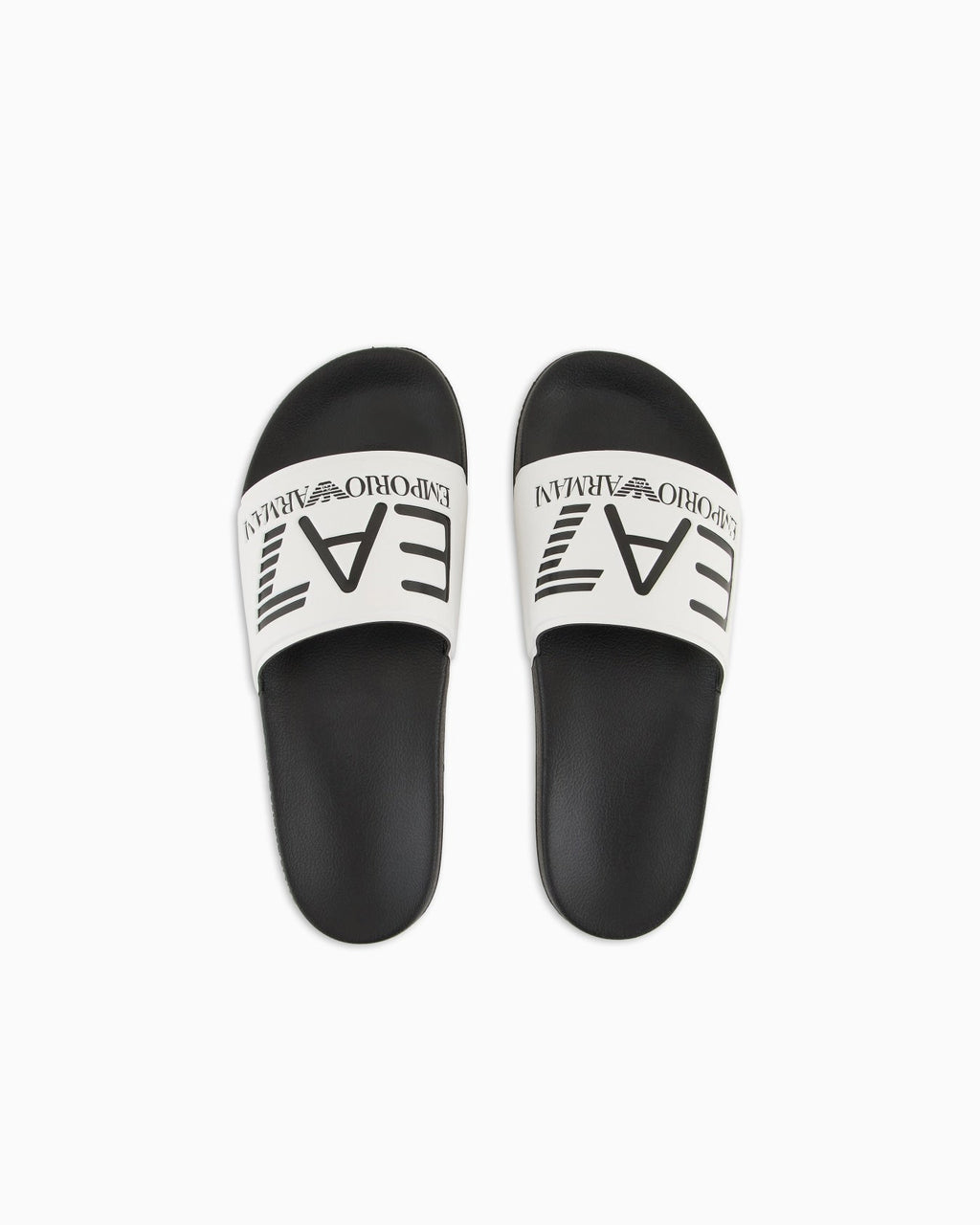 EA7 Emporio Armani Slides Maxi Logo Total White Unisex - 7X000108 AF15118 MZ096