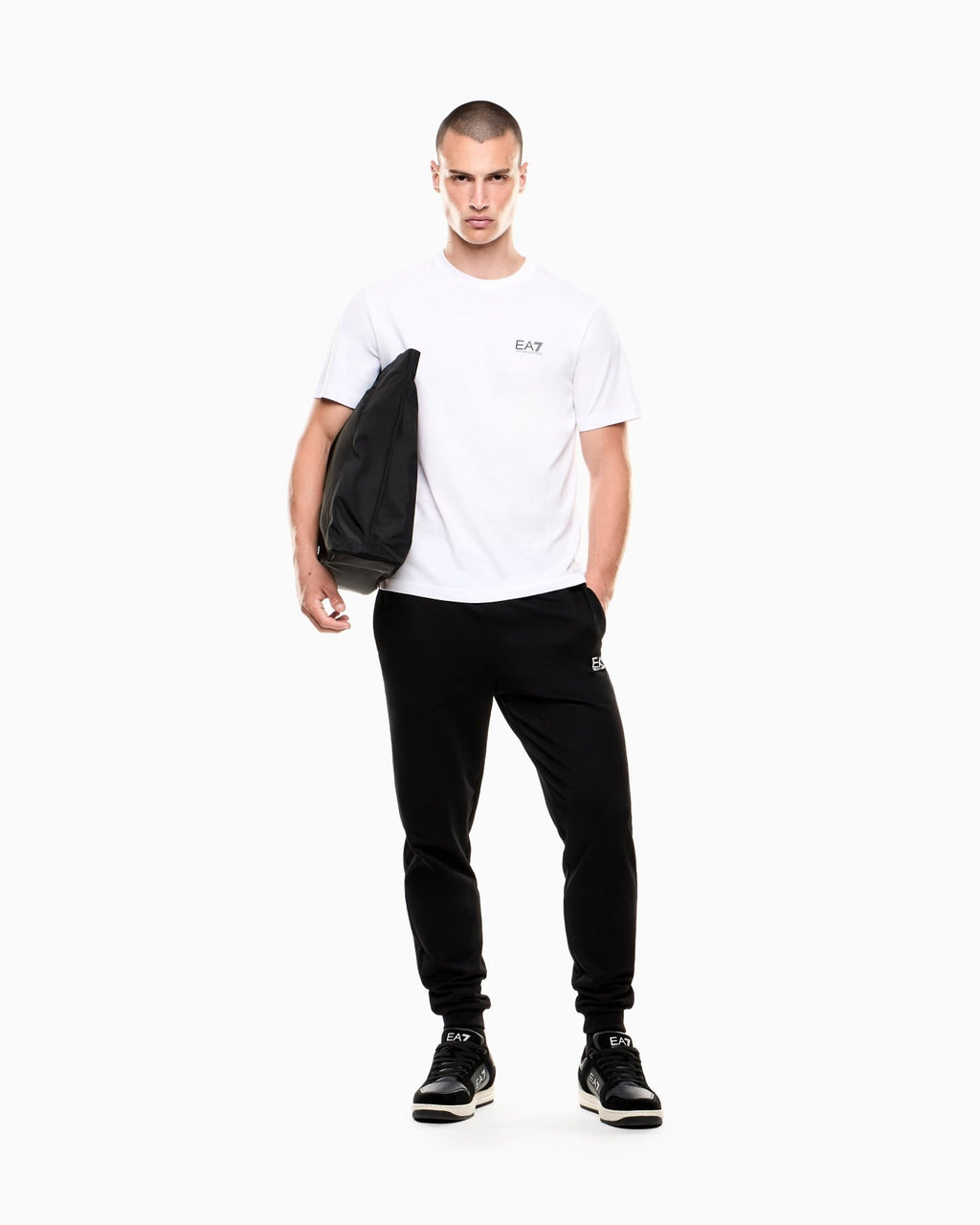 EA7 Emporio Armani T-shirt Logo Series Uomo Bianca 7M000567 AF10375 M0003