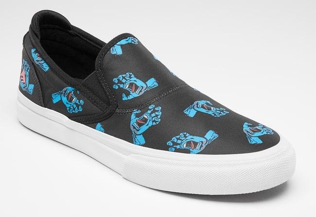 Emerica Wino G6 Slip-On X Santa Cruz 6107000242 Sneakers Skate Blu Nero Bianco
