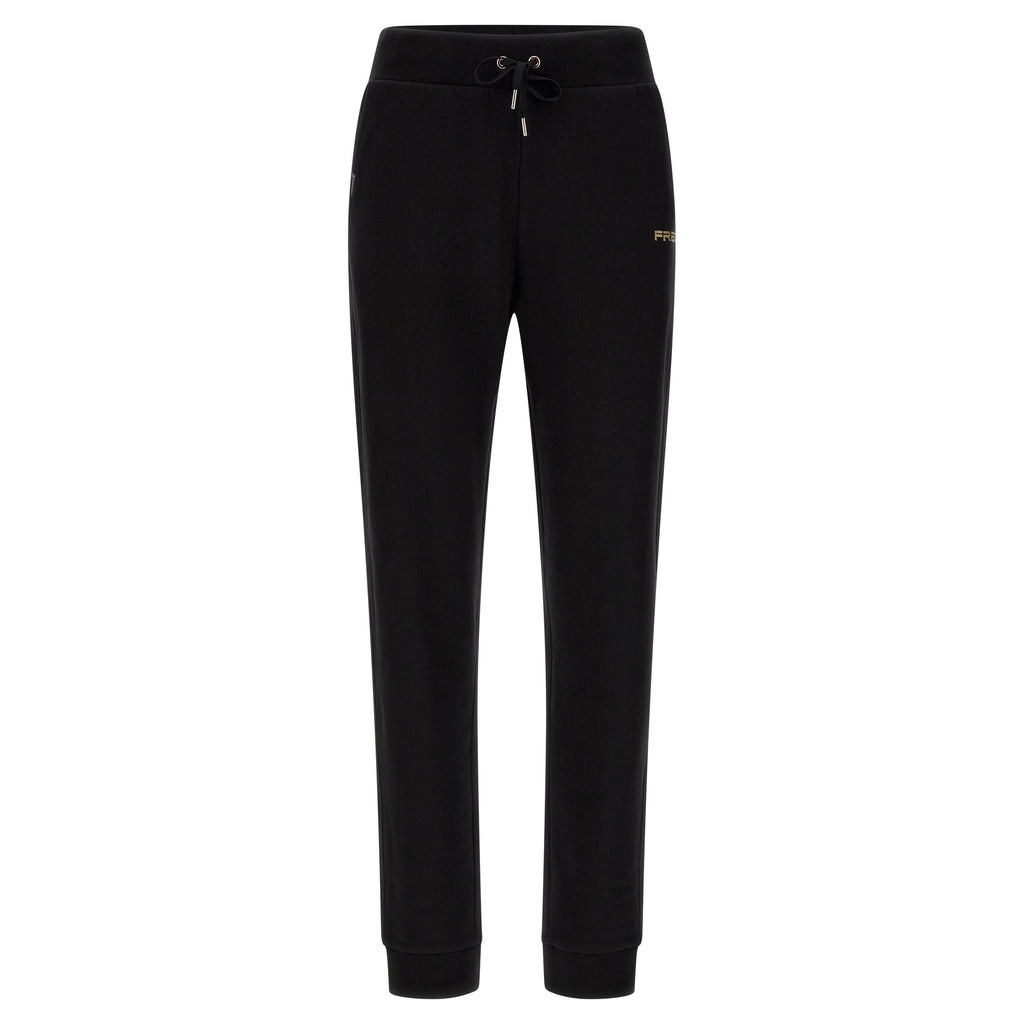 Freddy tuta sportiva da donna con zip e collo ad anello e inserto a fantasia F3WTRK3 F93N malaga-nero