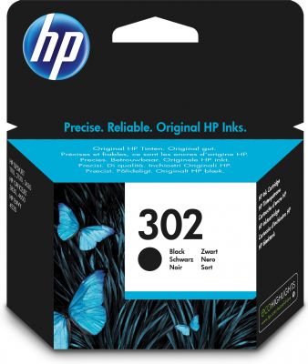 HP 302 BLACK INK CARTRIDGE [F6U66AE#ABE]